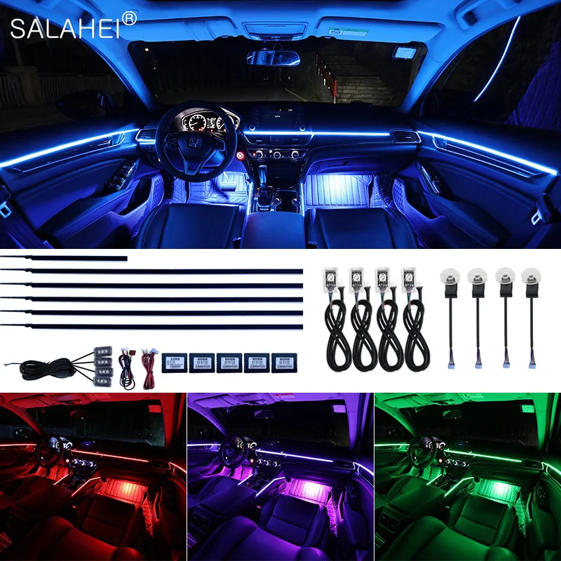 

Car Colorful Color Decorative Ambient Light Auto Interior Universal LED Atmosphere Lighting Dashboard Ambient Lights Accessories
