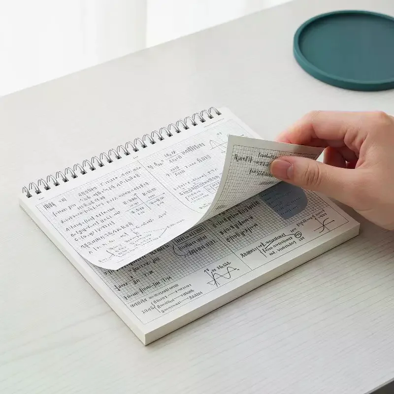 Quaderno a Spirale Multifunzionale Portatile B5, 60 Fogli di Carta Spessa per Registrazione Quotidiana delle Attività - immagine 5