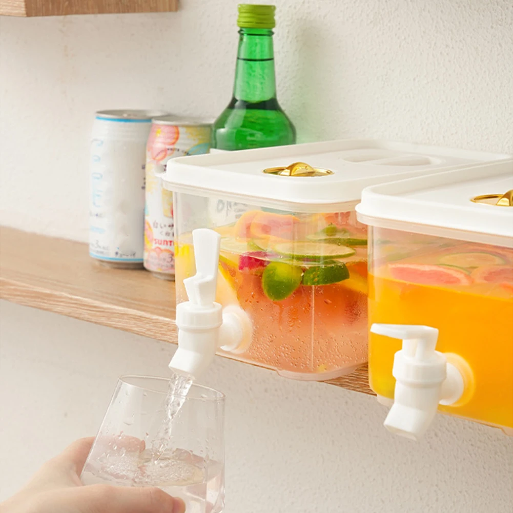 Fridge Kettle 3.5/5/10L Cold Water with Faucet Beverage Dispenser for Summer Party
