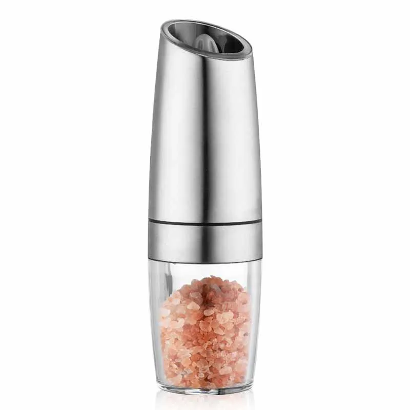 Description Picture 2 of itemElectric Automatic Salt Pepper Grinder Gravity Spice Mill Battery-Operated Adjustable Coarseness One Hand Operated Kitchen Tool