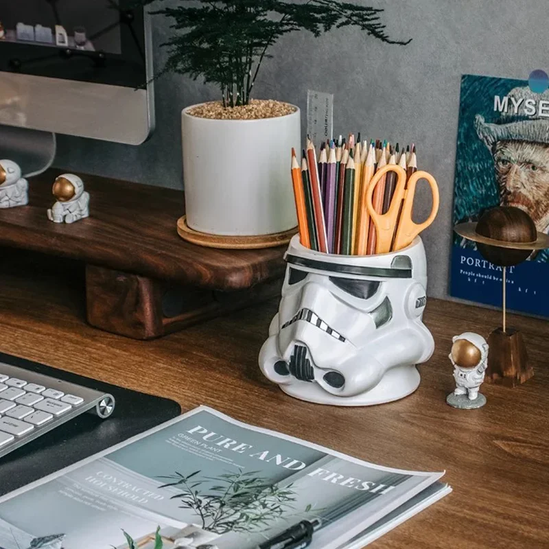 Star-Wars-Clone-Trooper-Figure-Model-Pen-Holder-Planter-Desktop-Storage