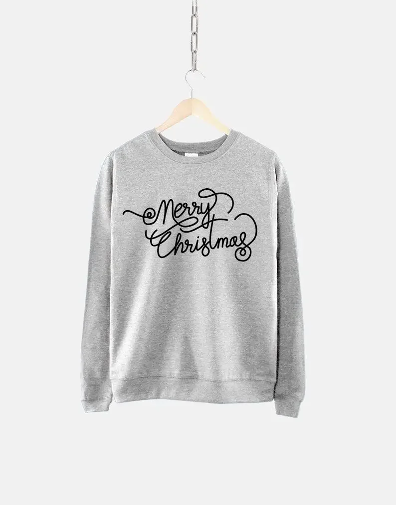 Merry Christmas Sweatshirt Womens Sweater Ladies Festive Fashion Casual Cotton Round Neck Female Shirt Short Sleeve Top Tees y2k