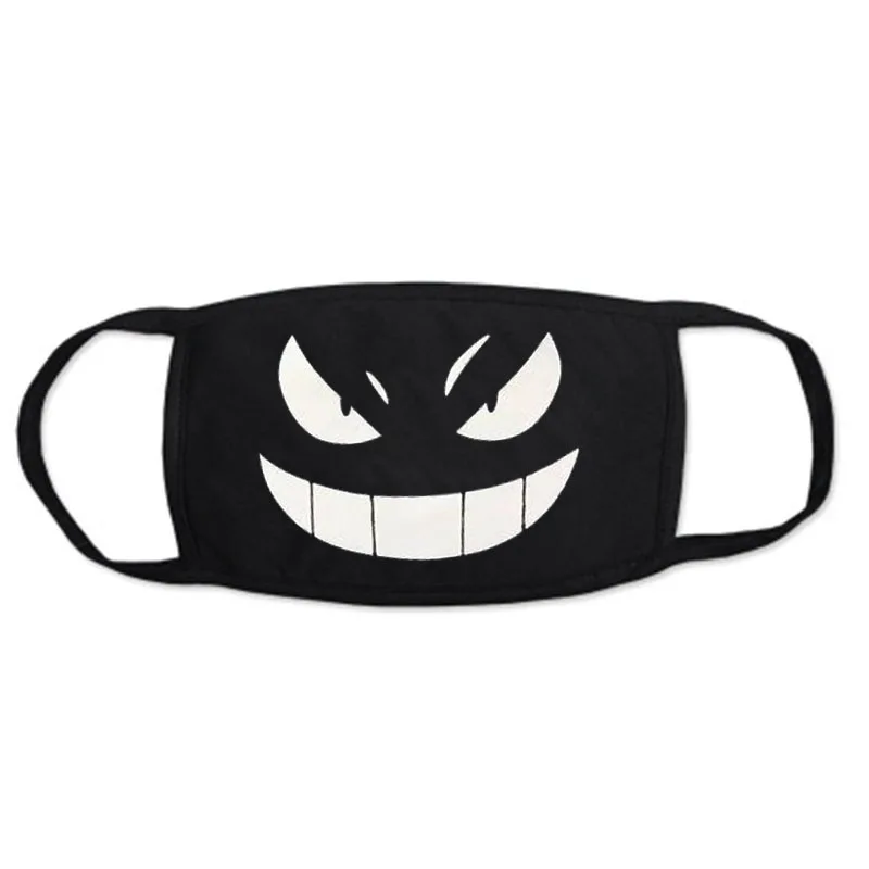 Anti Dust Mask For Kpop Mouth Protective Masks Black Cotton Cartoon Anime Mask Winter Face Halloween Masque Anti Pollution 5