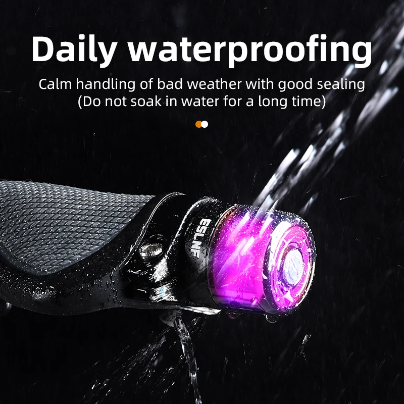 WOONEKY Fahrrad LED Blinker - Wasserdichte Lenkerlichter Für Nachtfahrten