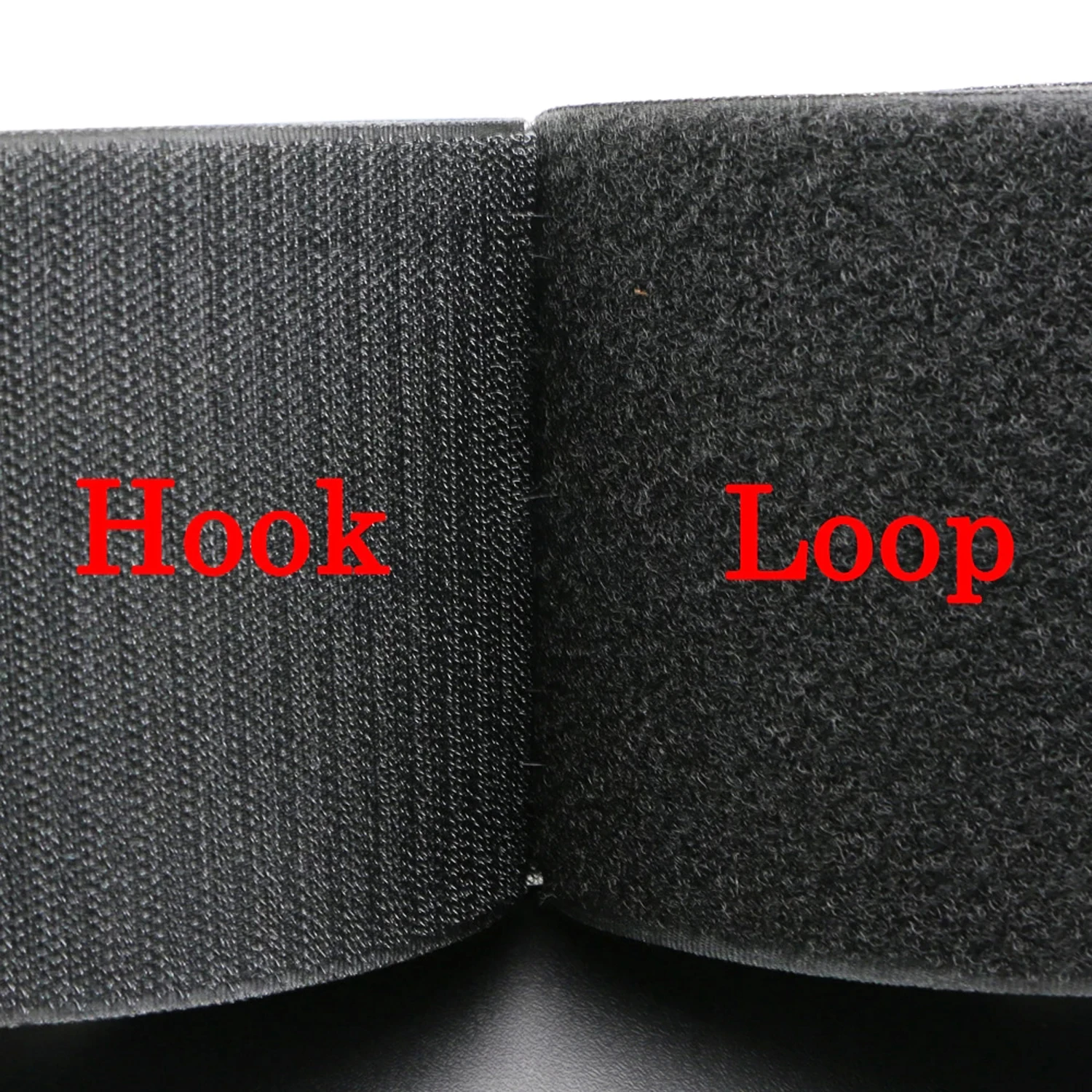 Versatile 150mm Non-Adhesive Hook and Loop Fastener Tape - Sewing-On Black & White