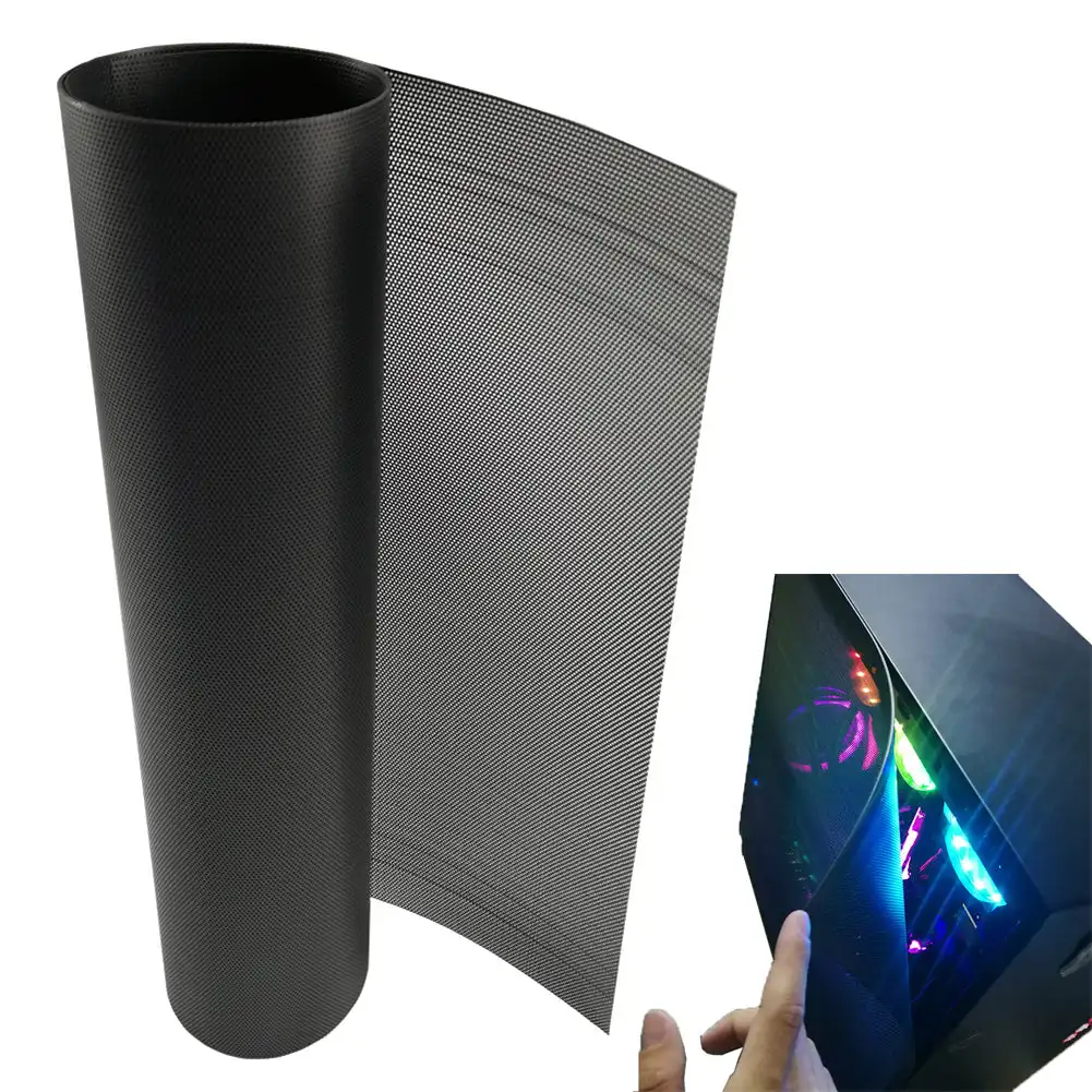 30CM Computer Dustproof Mesh DIY PVC Network Net Case Dustproof Cover PC Case Fan Cooler Dust Filter Chassis Dust Net Cover 3