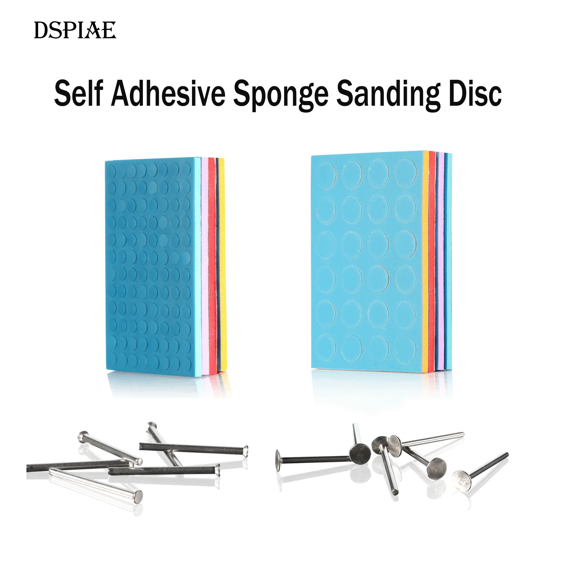 DSPIAE Self Adhesive Sponge Sanding Disc Round PreCut Abrasive