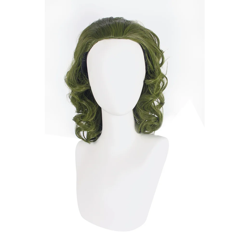 DC Comics Joker: Arthur Fleck | Joker Green Wavy Synthetic Wig Cosplay 24 DC Comics Joker Green Wavy Synthetic Wig for Cosplay (Unofficial)