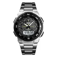 SKMEI Luxury Quartz Watch for Men Stopwatch Chronograph Sports Waterproof Digital Mens Wristwatches Clock Reloj Masculino 1370 2