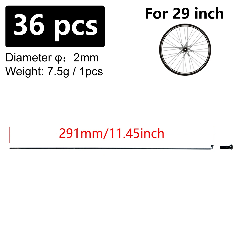 18 Rayons Vélo 268 Mm (3 Mm) + Tétons - Worksman - Acier - Universel