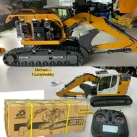 In Stock JDM-208 R920 1/14 RC Hydraulic Excavator RTR 3 Way Directional Valve ST8 Sound Light Painted Assembled Digger Model 2