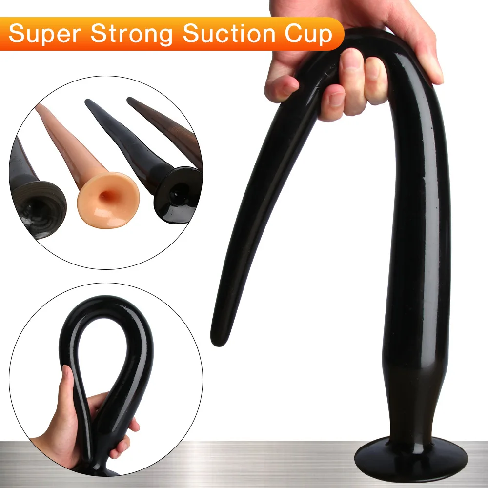 Volwassen Siliconen Extra Lange Anale Dildo Enorme Kont Plug Bdsm Slave Diepe Anale Gay Anale Plug 18 Seksspeeltjes Extender 45C_voghion.com