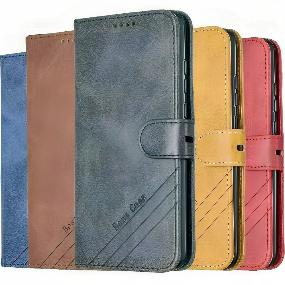 Luxury Flip Leather Wallet Phone Case - Enhanced Back Cover