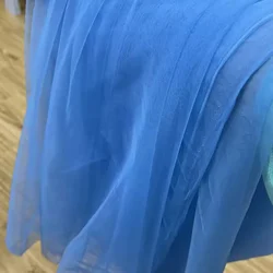 Elegant Sage Green Soft Tulle Fabric for Wedding Decor and DIY Projects (Blue)