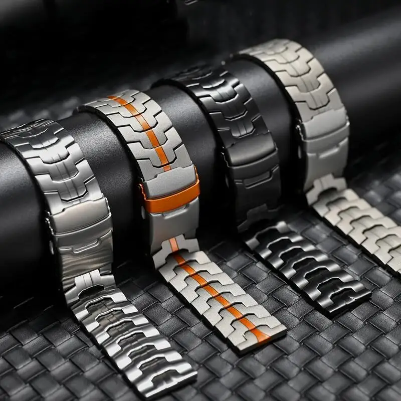 22mm Stainless Steel Watch Strap in Silver Finish