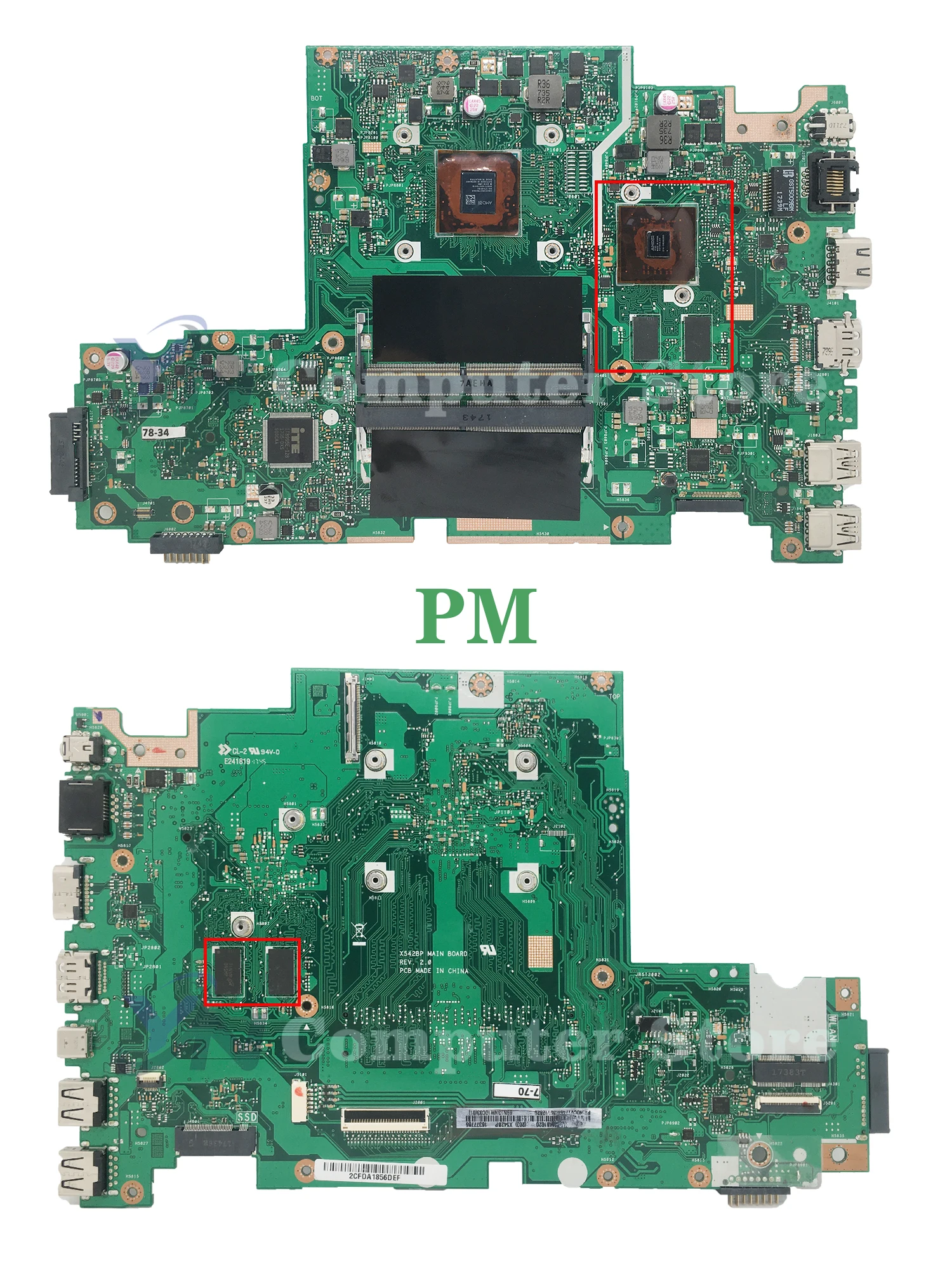 Рисунок 2 - X542B Материнская плата ASUS X542BP
