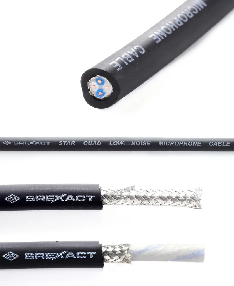 Audio-Kabel Abgeschirmtes Geflochtenes Digitales Audio-Koax-Mikrofonkabel XLR Instrumentenleitung Mixer Mehradriges Verbindungskabel – Detail 12