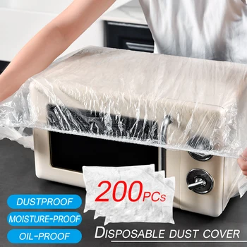 10~200PCs Disposable Extra Large All-Purpose Dust Covers for Kitchen Appliance Fan Microwave Oven Universal  Protective Cover 1
