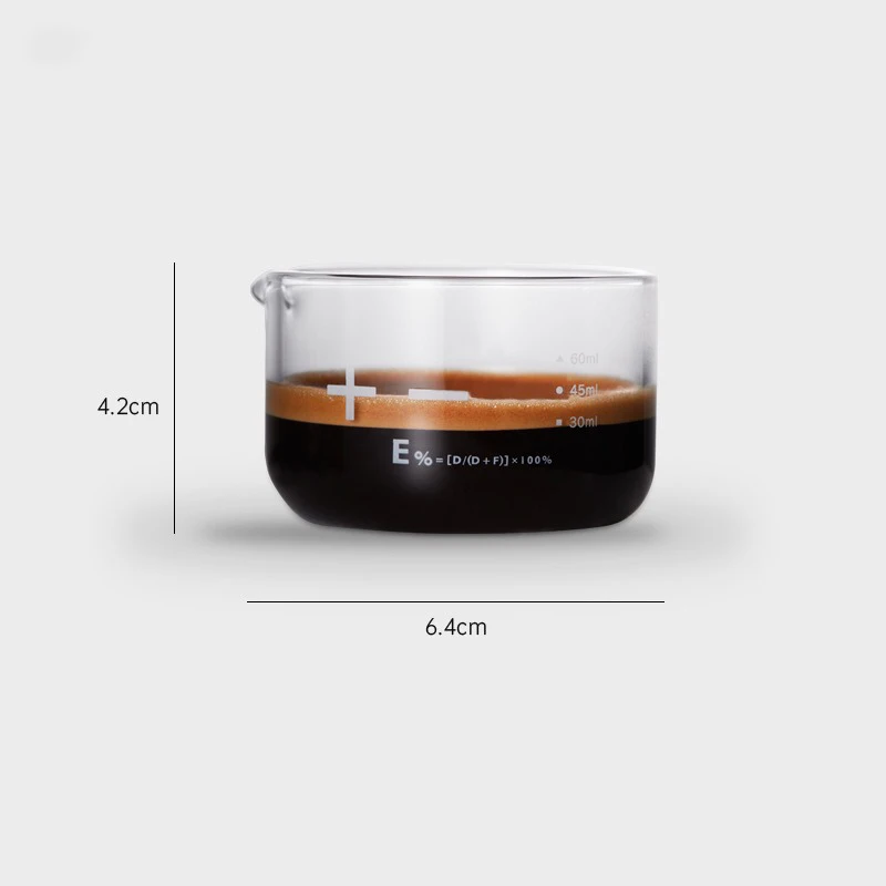Description Picture 3 of itemMUVNA Glass Coffee Cup Espresso Ounce Cup Coffee Machine with Scale 100ml Measuring Cup Barista Accessories