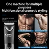 KM-1840 KEMEI's new full body waterproof electric fader barber with charging base multi-function shaving hair clipper 3
