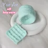 Milk Mousse Yarn, 4 Strands of Cotton Candy Continuous Thread, Cloud Super Soft Skin Friendly Scarf Hat Handmade DIY Yarn Ball 1