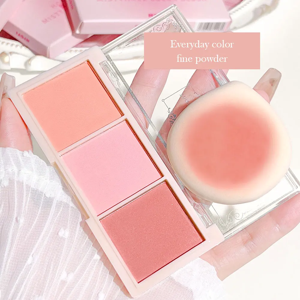 Blush Plate Three-color Matte Natural Makeup