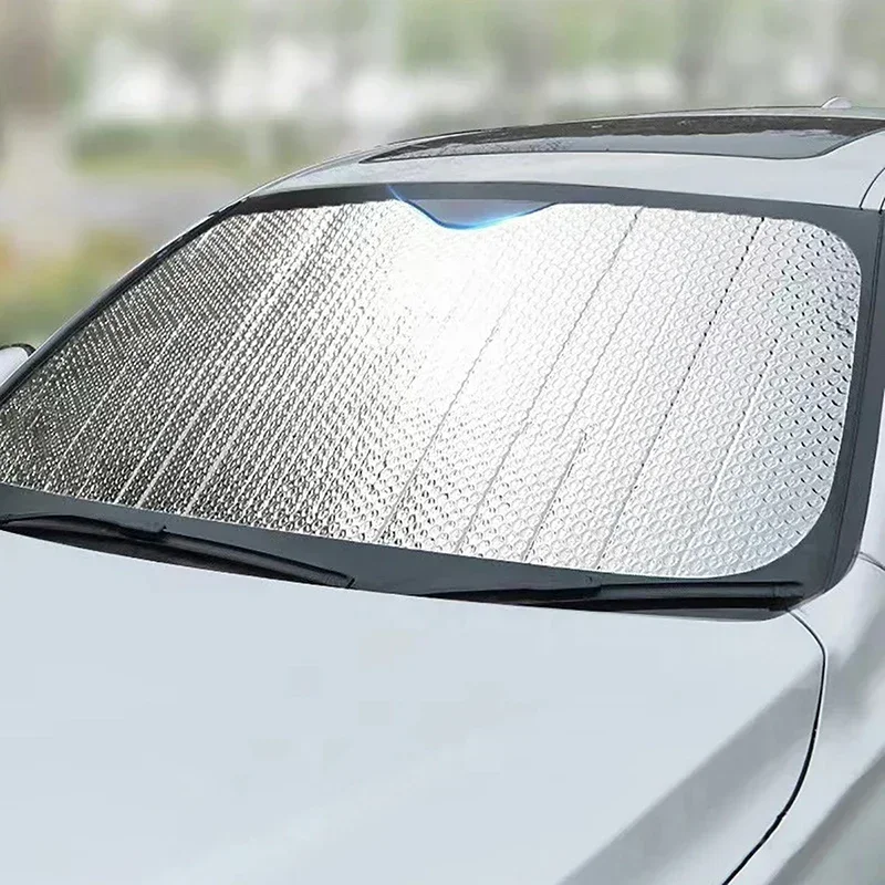 Car Sunshade Set 1 Piece of Car Sunshade With Heat Insulation and Sun Protection Car Front Windshield With Suction Cup Sunshade Amagi