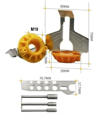 Chainsaw Sharpener 5pcs Drill Chain Saw Sharpen Tool Set Electric Blade Sharpening File 3pcs Diamond Sharpening Wheel