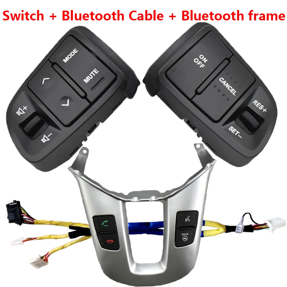 Ruili124 New Bluetooth Panel Multi Function Steering Wheel Audio Cruise