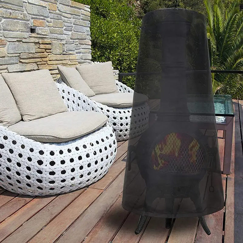 Outdoor Chiminea Wasserdichte Staub Abdeckung Terrasse Kamin Schutz Liefert Ofen Regendicht Herd Heizung Staubdichte Abdeckung – Detail 11