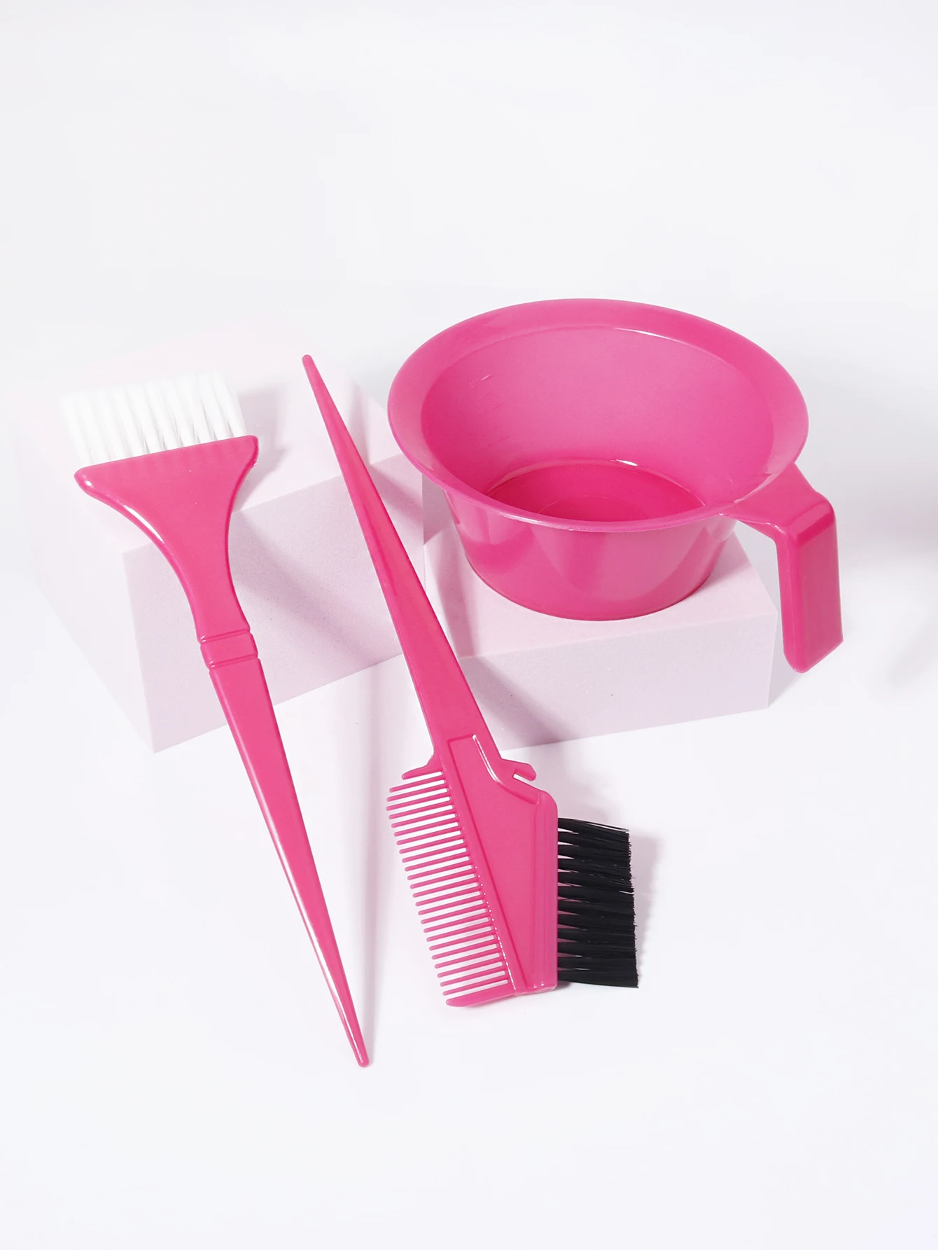 3pcs hair dye set professional hair dye brush bowl suitable for salons special for real wigs hair dye set