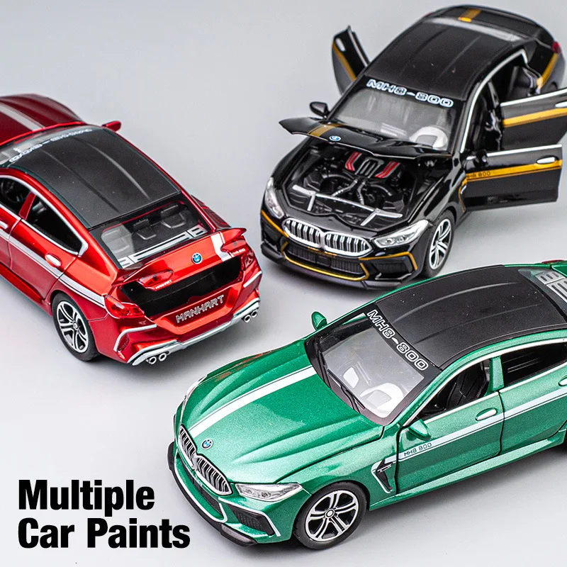 1/32 BMW MH8 800 Manhart Diecast Car Toy For Children Miniature