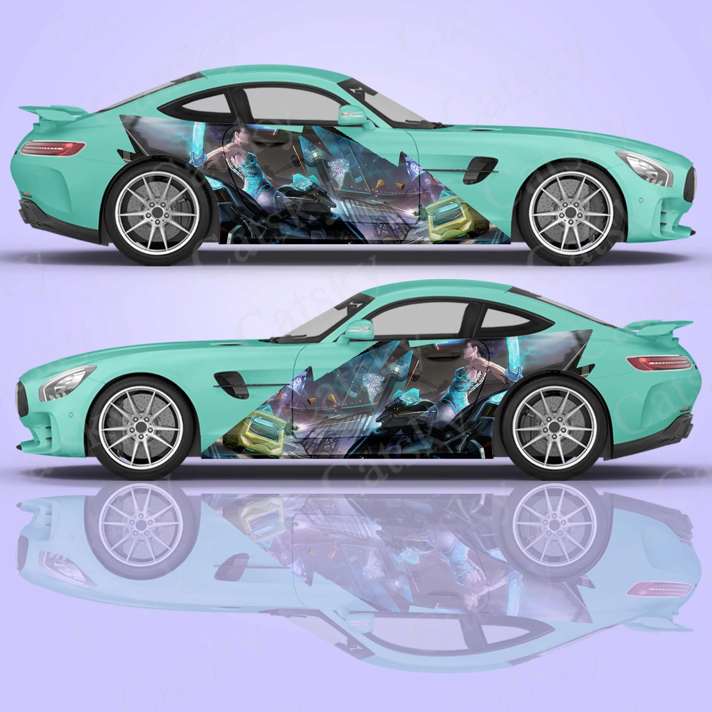 

Anime Motorcycle Car Stickers Car Accessories Car Decal Packaging Universal Size Anime Car Decoration Modification Stickers