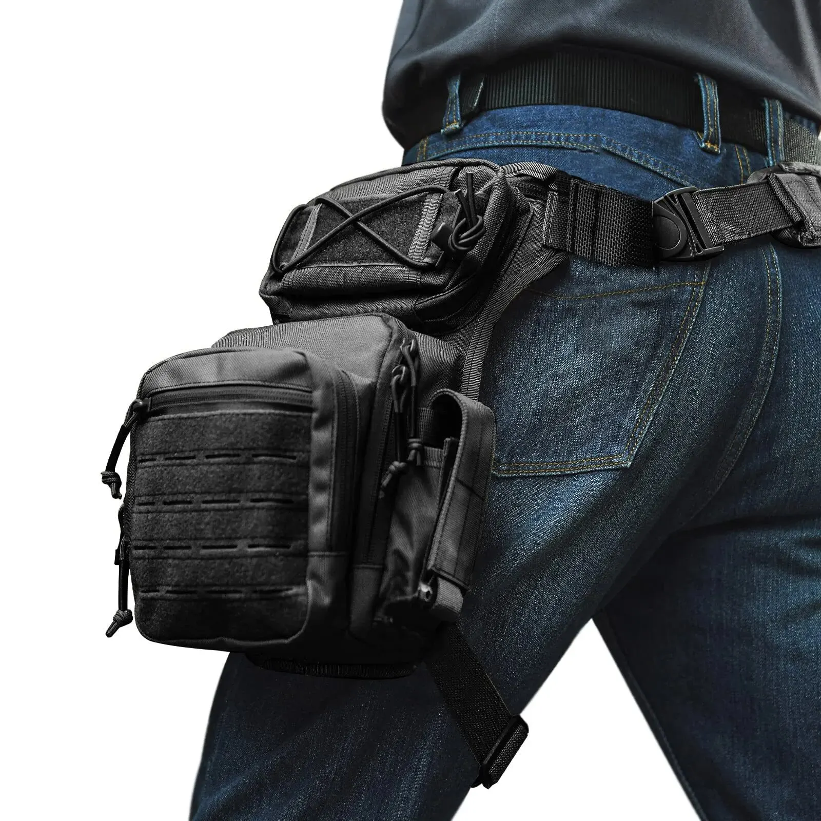Tactical Leg Bag Durable Nylon Utility Tool Belt Pack Pouch Adjustable Eco Waist Outdoor Hunting Multifunctional Bags 6