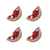 2 Pairs Earrings Girl Rhinestone Watermelon Lady Decor Jewelry Rhinestones 1