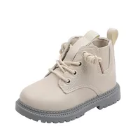 Kids Leather Chelsea Boots Waterproof Children Ankle Boots Fashion Toddler Snow Boots Casual Shoe 2