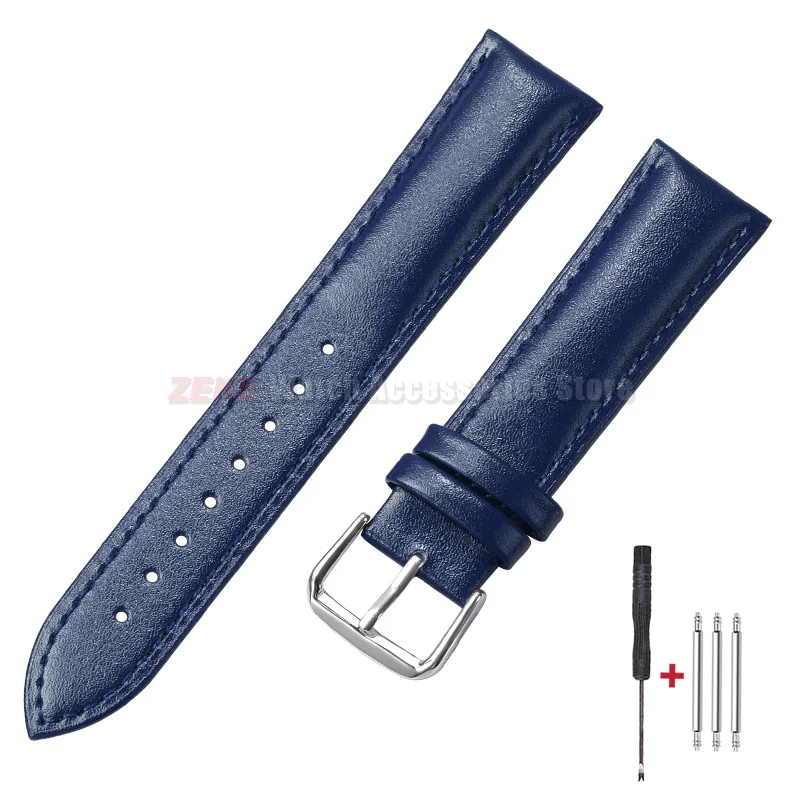 Luxurious Genuine Calfskin Leather Watch Band – Universal Fit Bracelet Strap Accessories