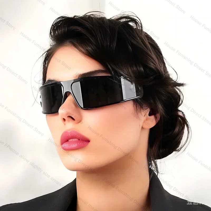 2 in 1 Hair Band Sunglasses Y2K Trendy UV Protection Glasses for Women Men Summer Cycling Beach Party Photo Accessory