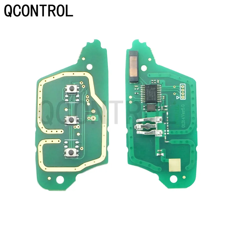 QCONTROL 3 Buttons Car Remote Key Suit for Renault Scenicchip and 433MHz III Megane III Fluence 2009-2015 with ID46 pcf7961