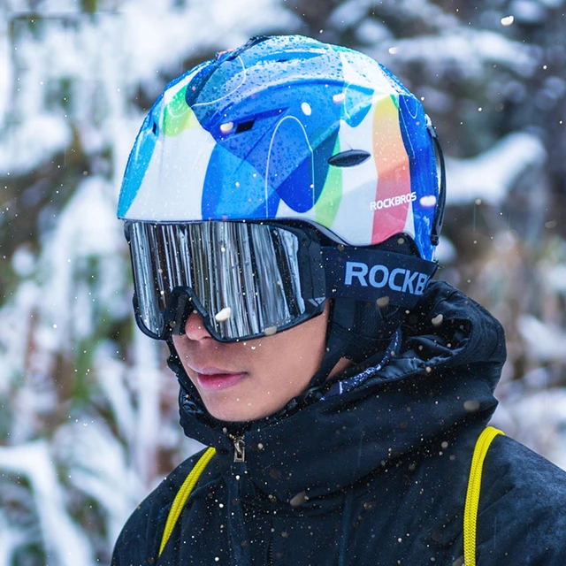 Occhiali da sci da neve ROCKBROS occhiali da Snowboard a doppio strato  antiappannamento occhiali da Moto antivento sport invernali sci Googles  uomo donna - AliExpress