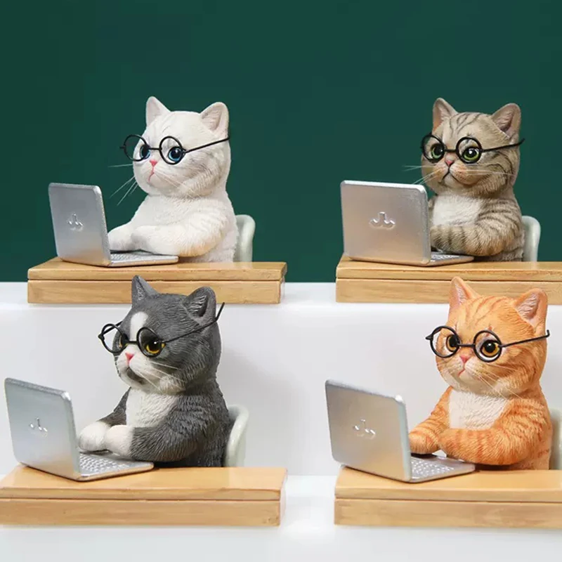 

JXK JXK184 1/6 Scale Computer Cat Cute Pet Model Scene Decoration Ornaments Adult Fans Collectible Souvenir