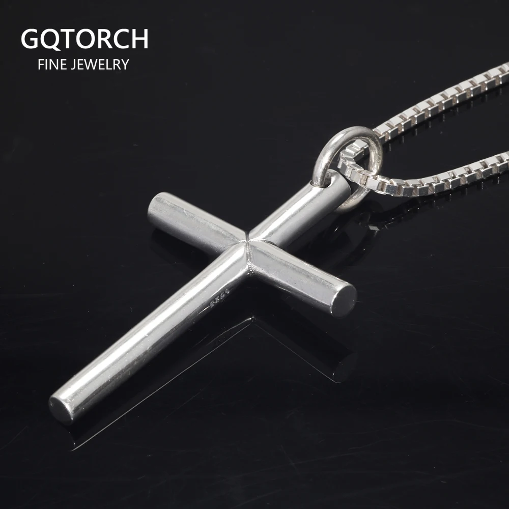 925 Sterling Silver Cross Pendant For Men And Women Smooth High Polishing Simple Design