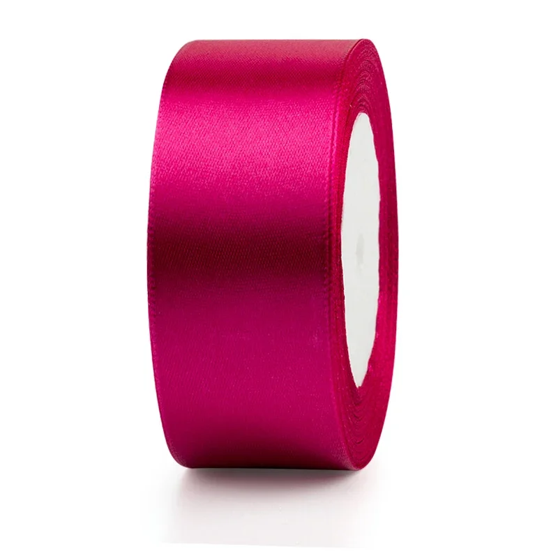 Elegant Red Satin Ribbon for Gift Packaging and Crafting