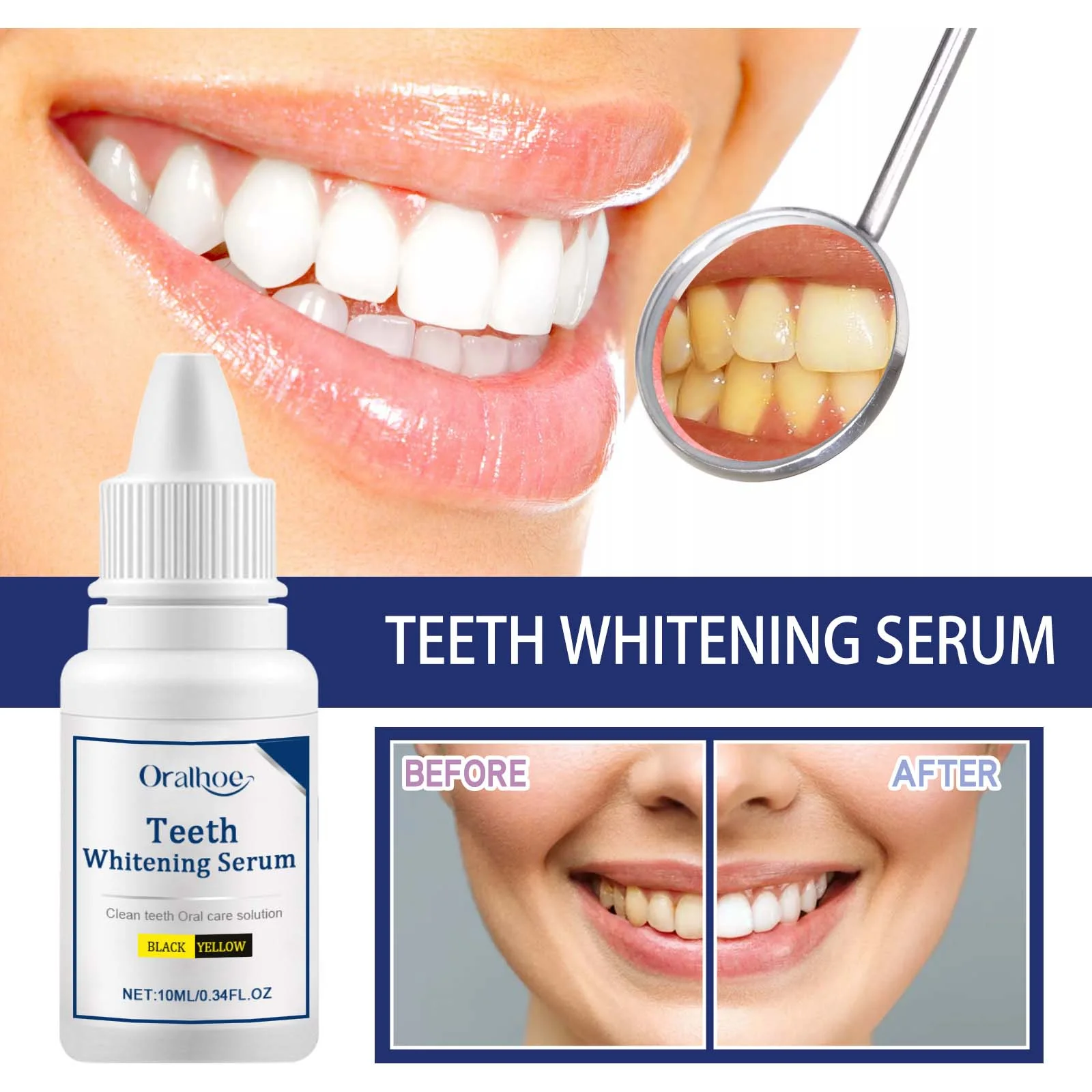 Teeth Whitening Serum Remove Plaque Stains Toothpaste Deep Cleaning Dental Oral Hygiene Tools Fresh Breath Tooth Care Products teeth whitening product teeth whitening essence