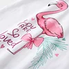 Jumping Meters 2-7T Flamingo Summer Girls T Shirts Sleeveless Hot Selling Kids Tees Tops Baby Costume Baby Shirts 3