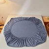Cotton Fitted Sheet with Elastic Band Anti-Slip Mattress Cover for Single Double Queen King Bed Adjustable Plain Fitted Bedsheet 5
