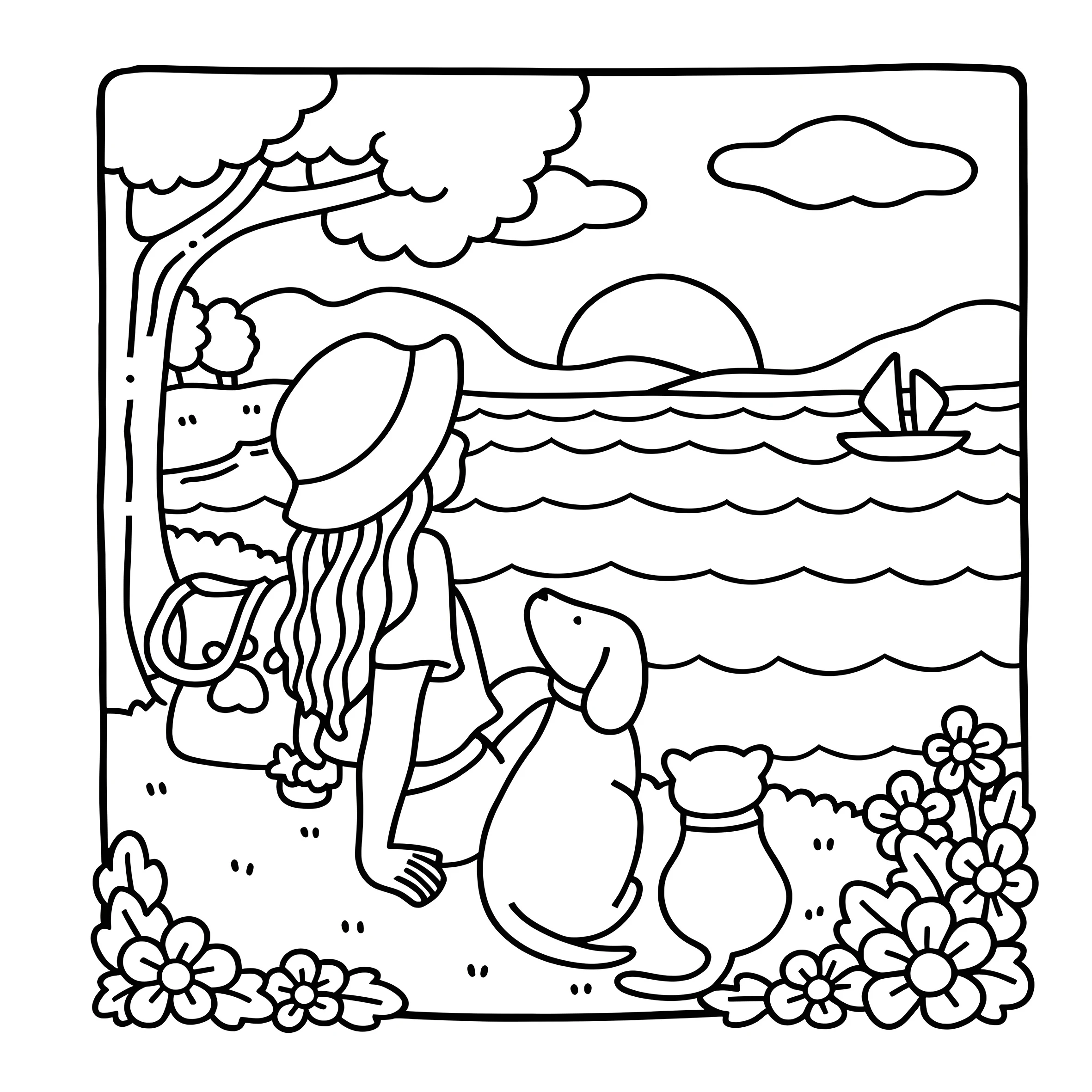 COZY GIRL VIBES Bold-easy Patterns Coloring Book for Adults Cute Drawing Book Perfect Gift for Party and Birthday 4
