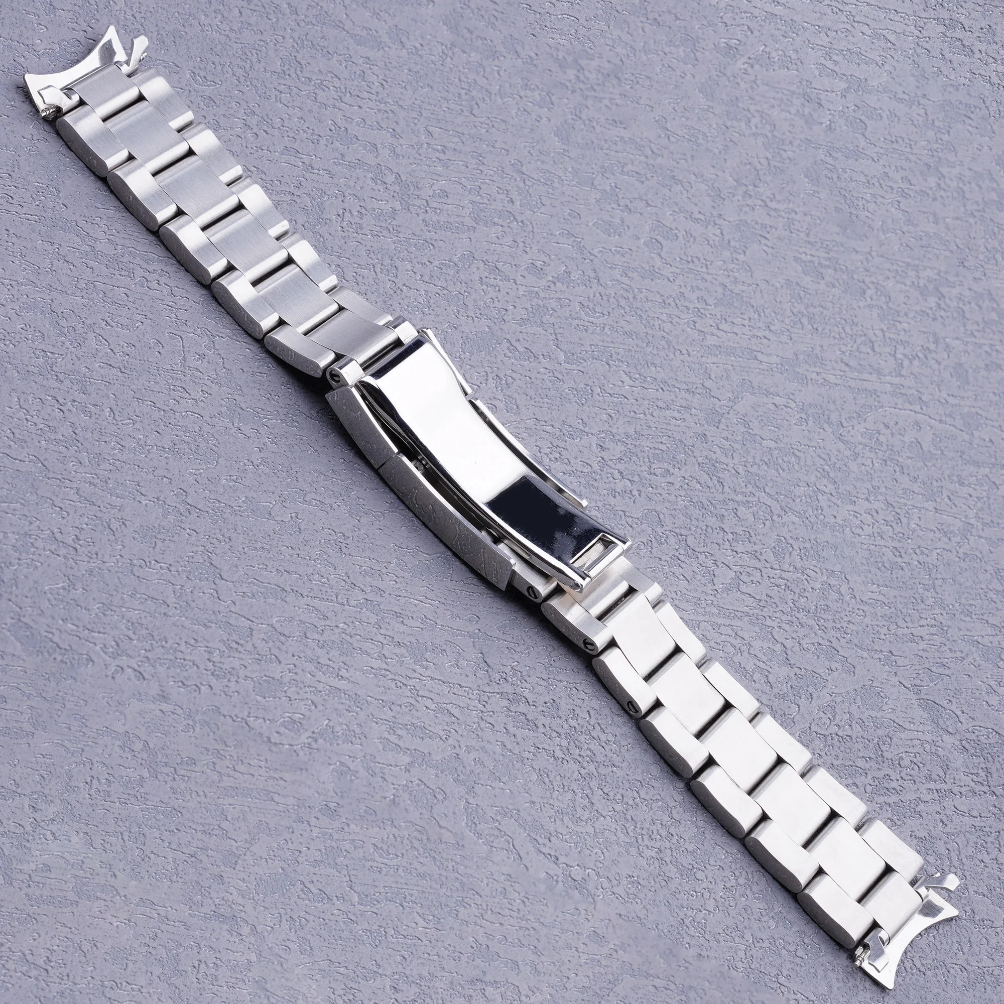 For Seiko 5 SNXS73K1 SNXS79K1 19mm Silver Steel Watch Band Strap