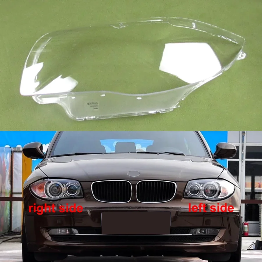 

For BMW E82 E87 2005 2006 2007 2008 2009 Car Accessories Transparent Headlights Cover Lampshade Lens Headlamp Shell Plexiglass