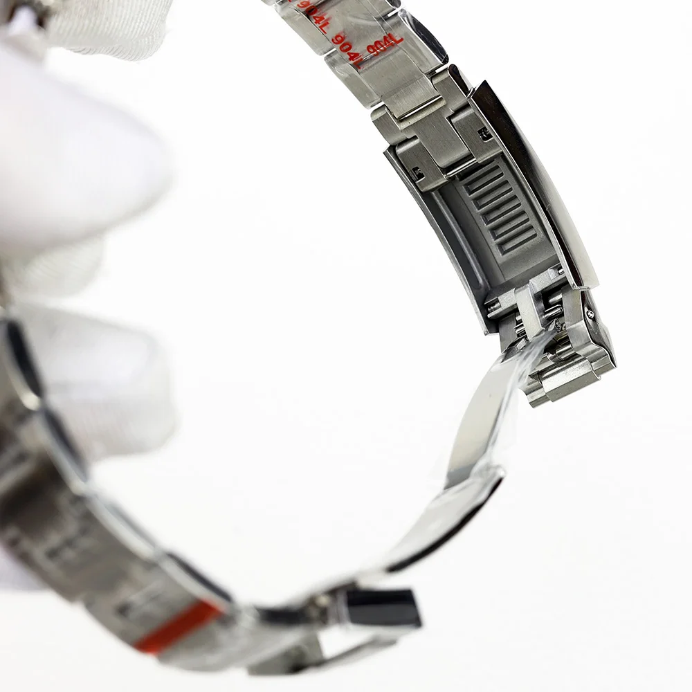 Orologio Da Uomo 40MM Nero Grigio Ceramica GMT Orologio - Foto 4